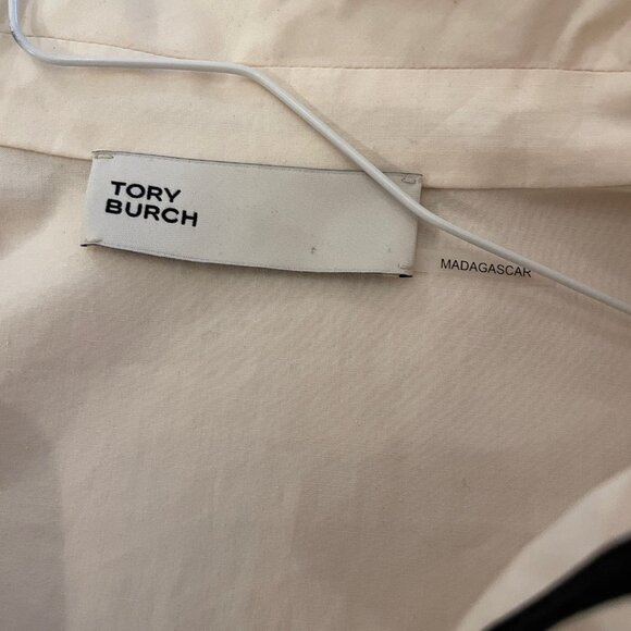 Tory Burch Contrast-stitch poplin tunic, Size 4 - Picture 5 of 7